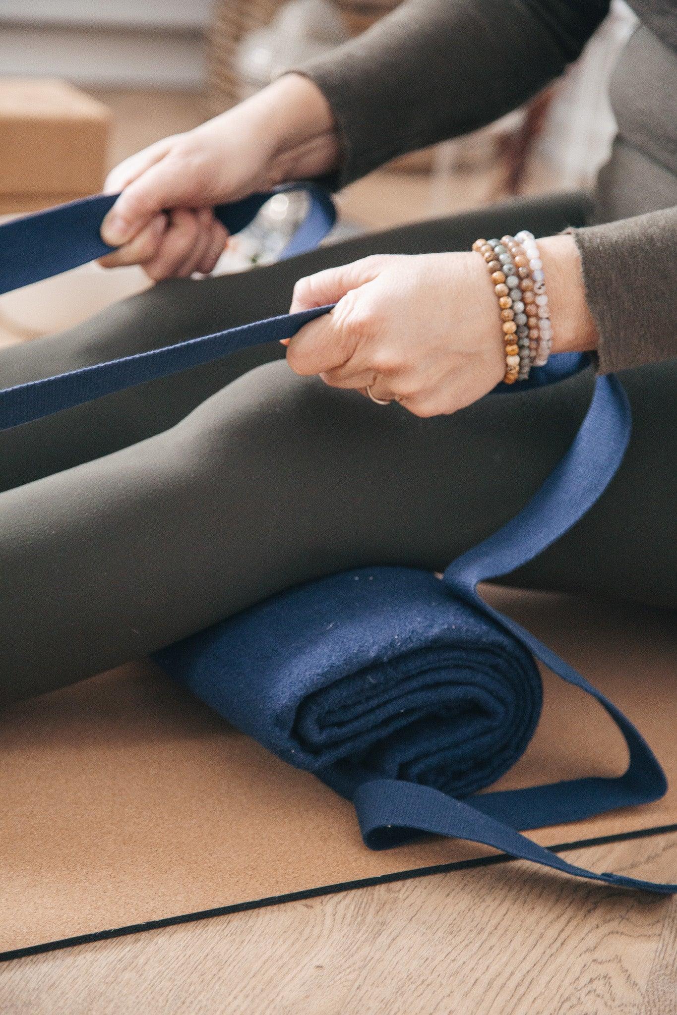 Tapis de Yoga Calm - Bleu Foncé