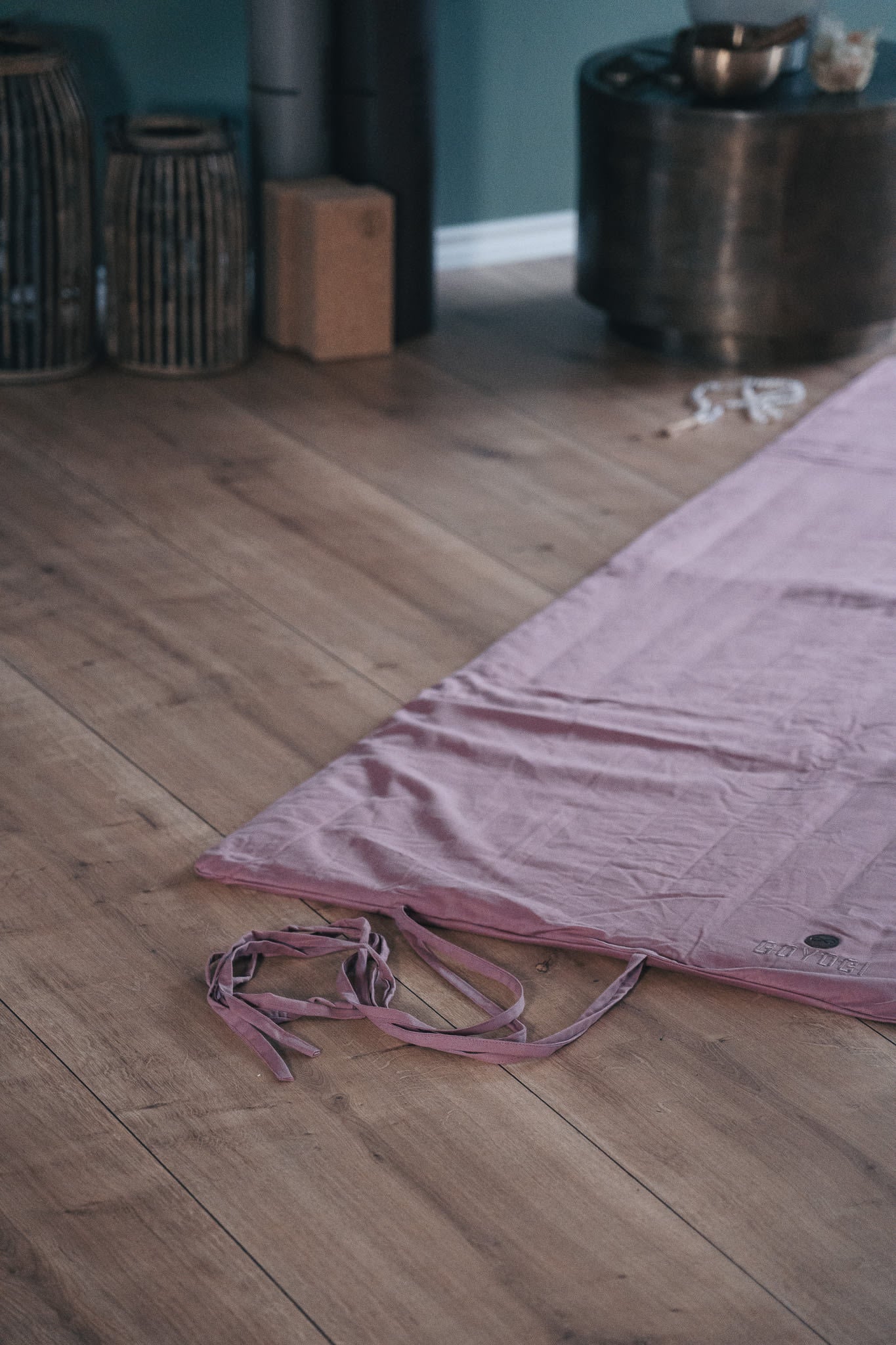 Calm Organic Cotton Yin Futon mat - Rose