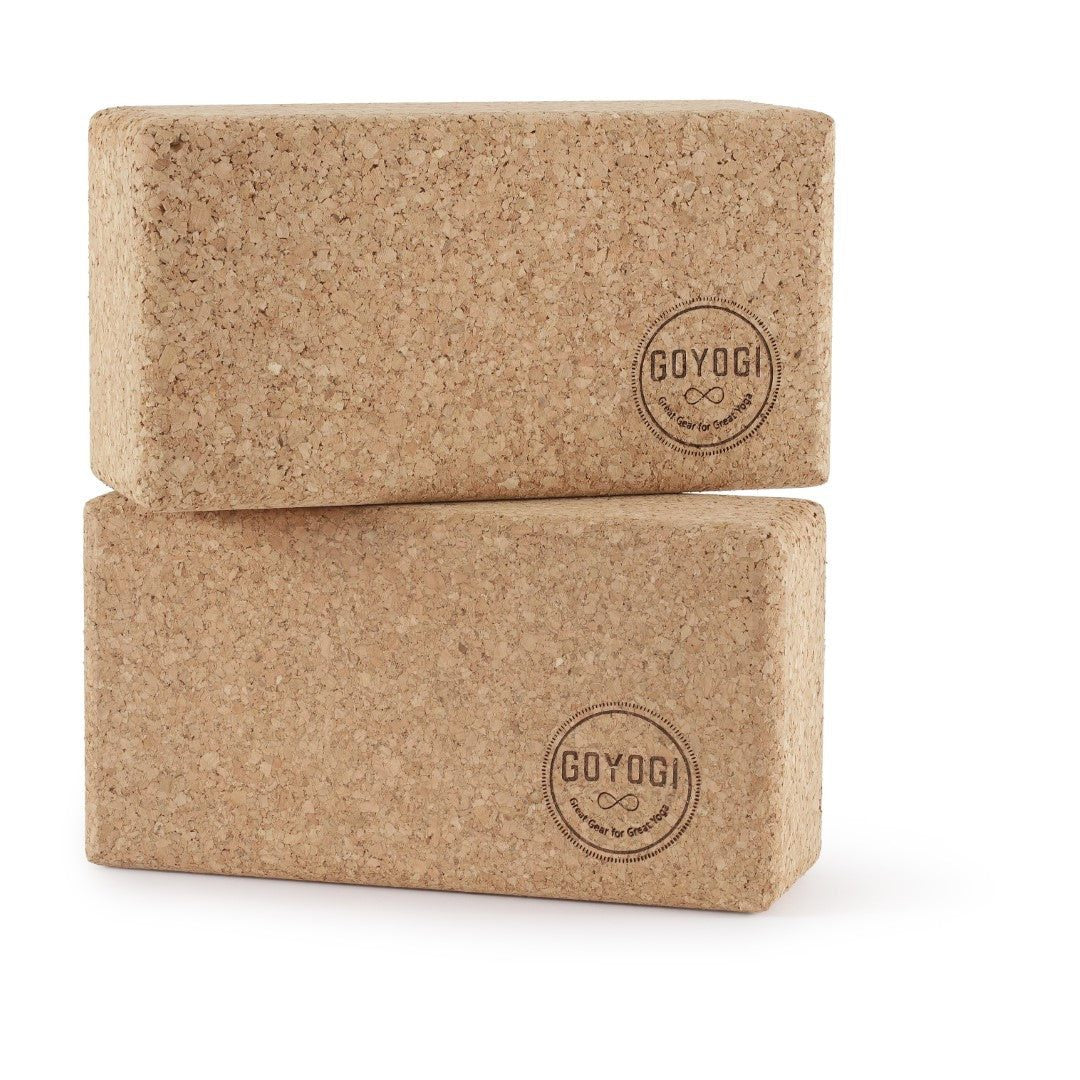 Sustain Cork Yoga Block - sæt med 2 stk -