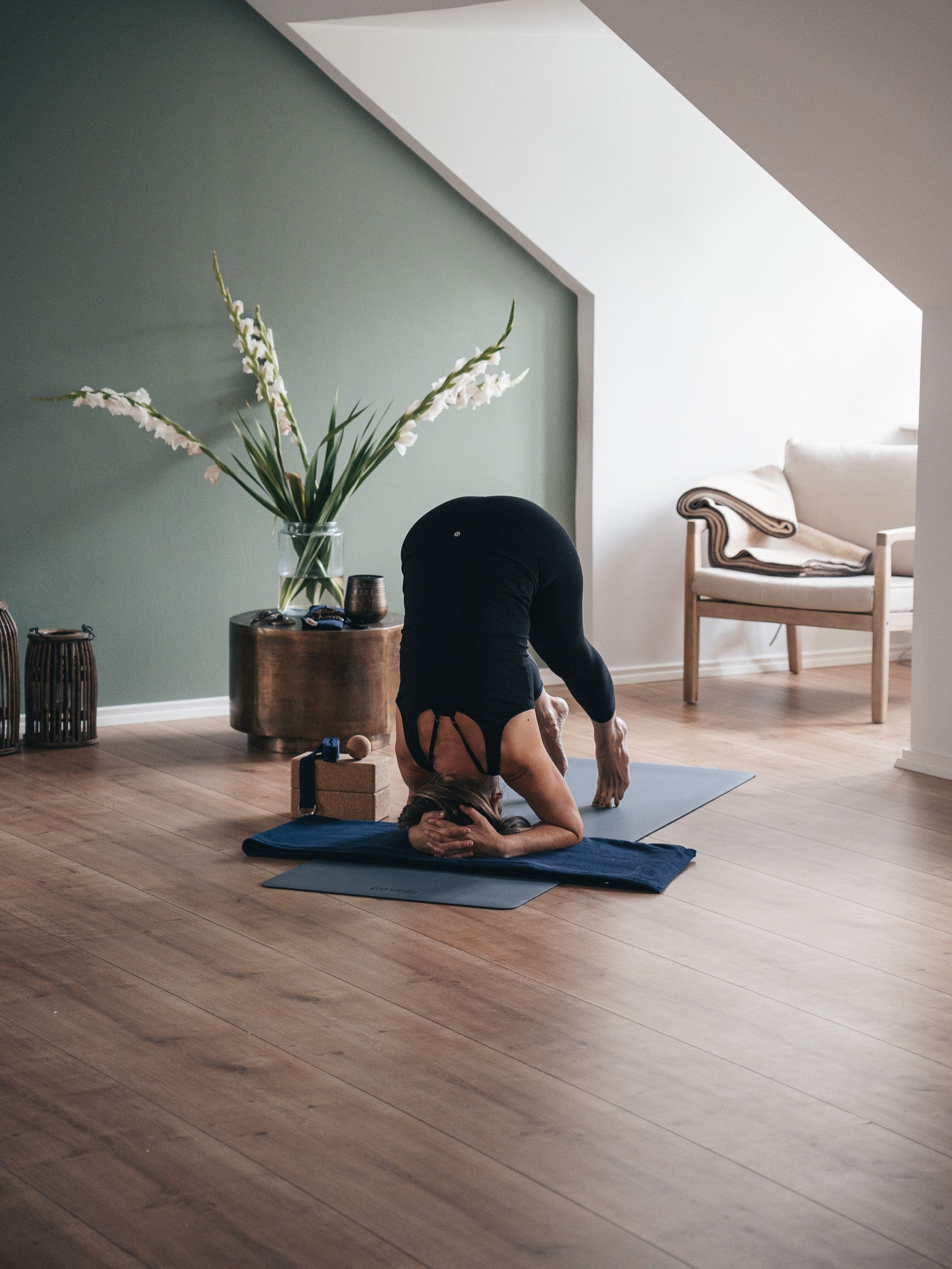 Pure Balance Yoga Mat Blue GOYOGI 