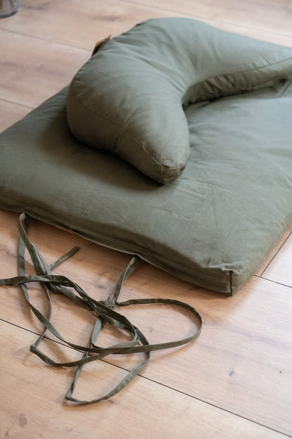 Calm Zabuton 4 cm - Dark Olive