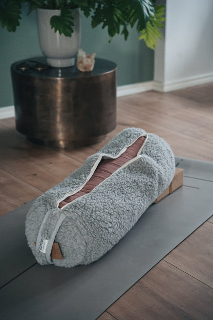 Release Wool Cover for Yoga Bolster - Light Grey