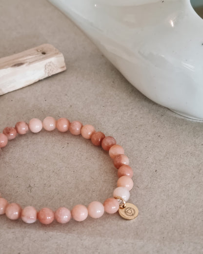 Mantra ENERGY bracelet - Frihed - Pink Aventurin -