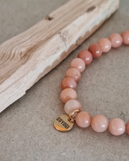 Mantra ENERGY bracelet - Frihed - Pink Aventurin -