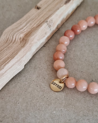 Mantra ENERGY bracelet - Frihed - Pink Aventurin -