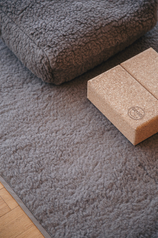 Release Wool Yoga Mat 90 x 200 cm - Light Brown