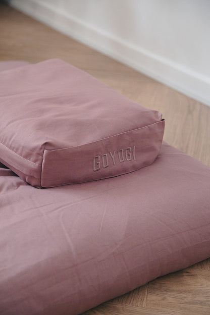 Calm Rektangulær Yoga Bolster - Rose