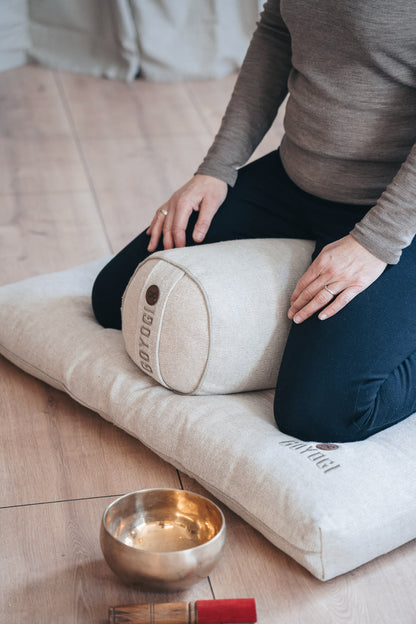 Mindful Deluxe Yoga Bolster - Hemp