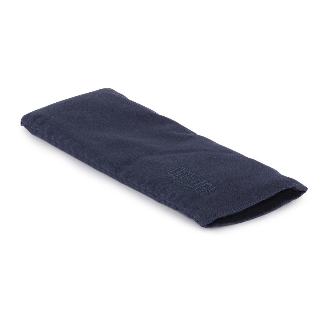 Coussin Calm Eye en coton - Bleu foncé