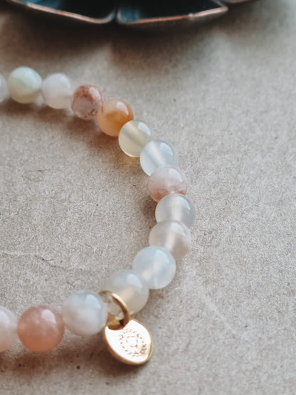 Mantra ENERGY bracelet - Passion - Blomsteragat -