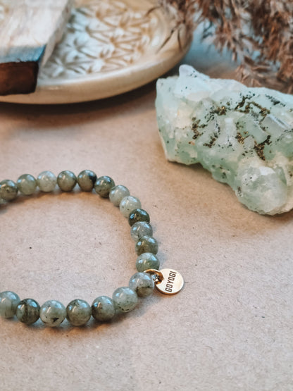 Mantra ENERGY armbånd - Perspektiv - Grøn Labradorit -