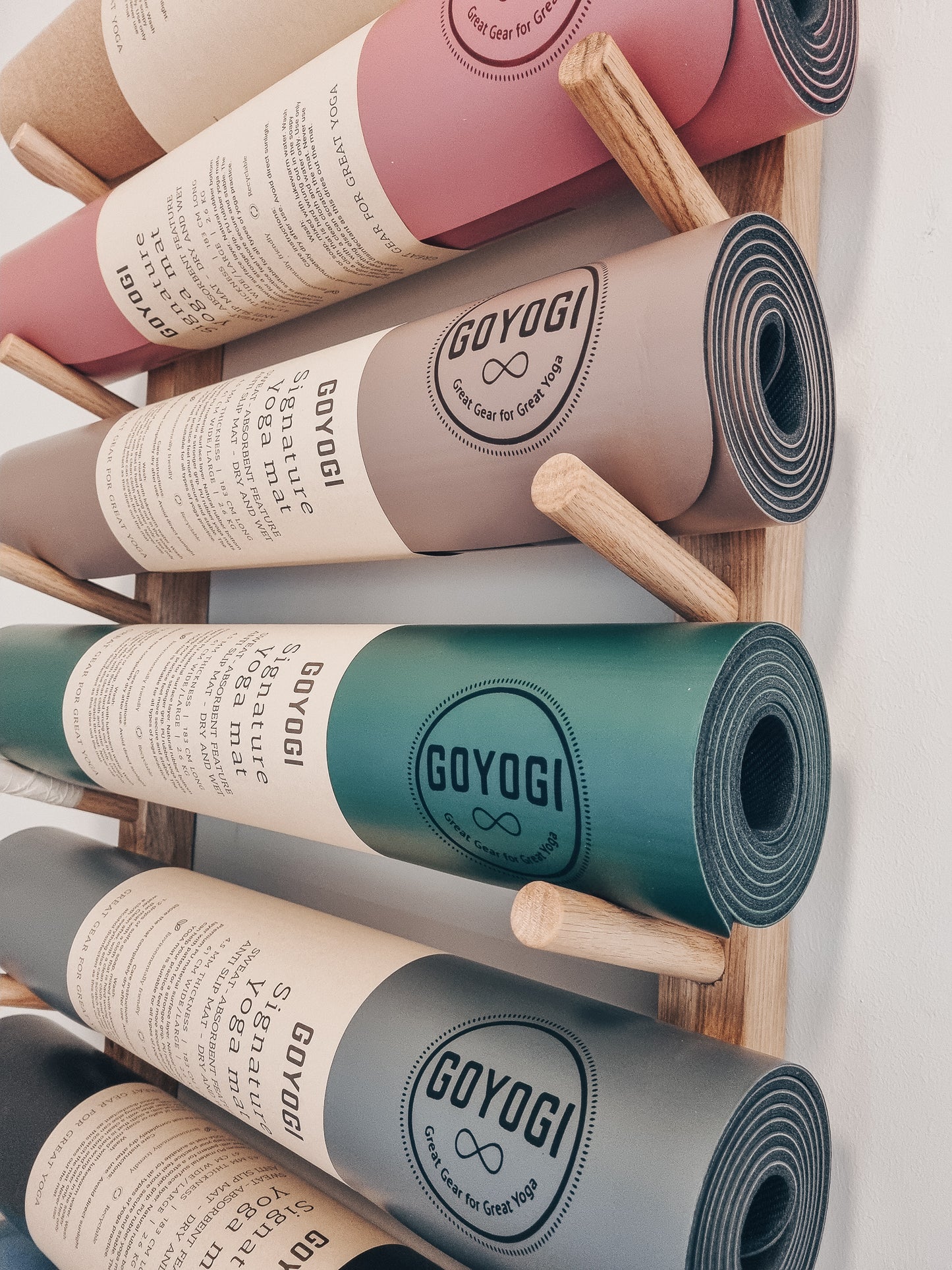 GOYOGI Signature Yoga Mat - Grå - Allround Naturgummi yogamåtte