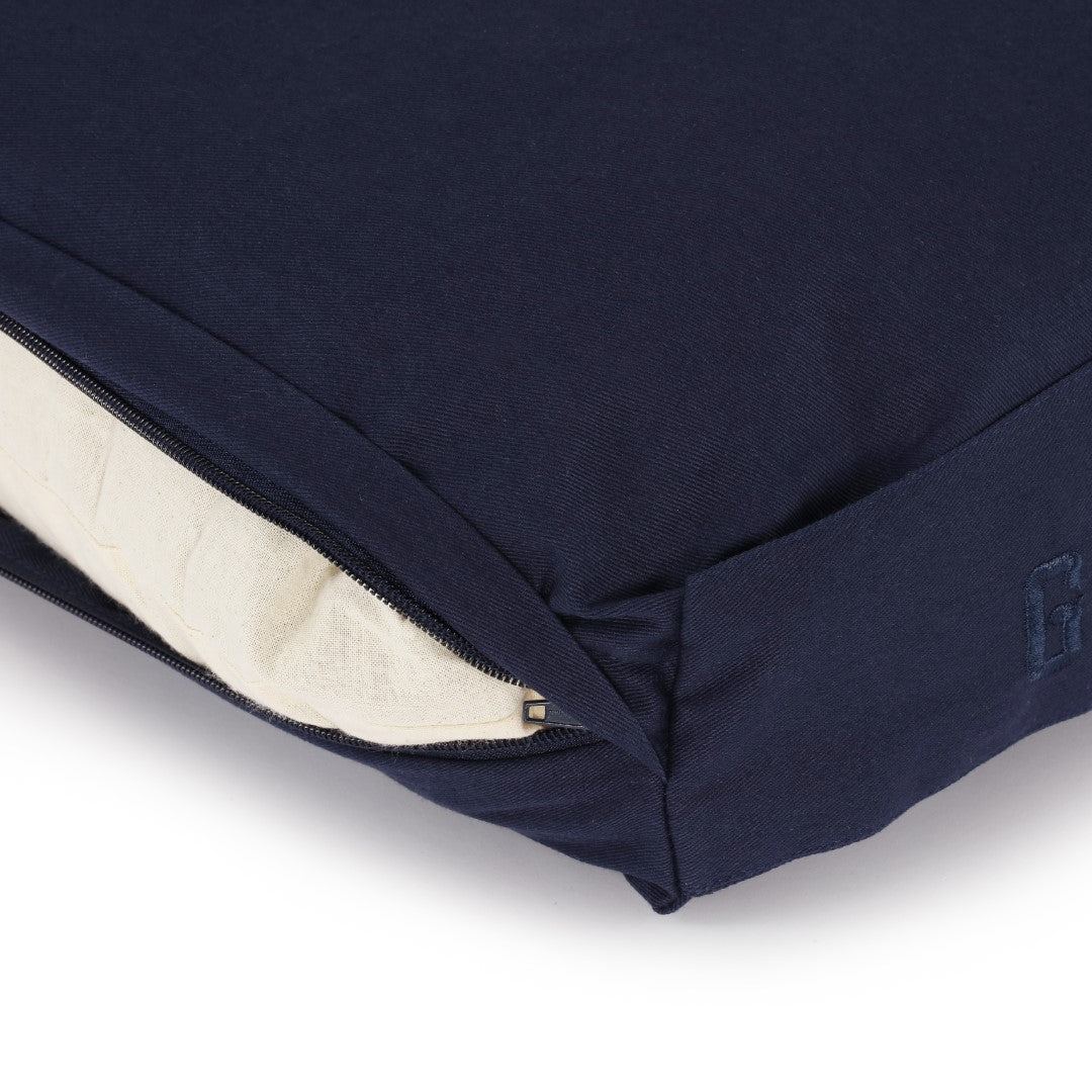 Calm Rektangulær Yoga Bolster - Dark Blue