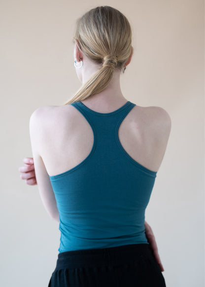 Anjali Yoga Top - Arctic Blue