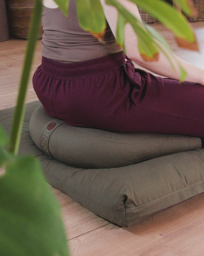 Calm Zafu Meditation Cushion - Dark Olive
