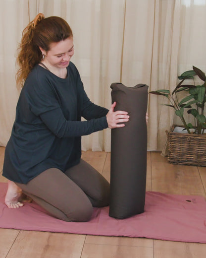 Calm Prana Bolster - Dark Grey