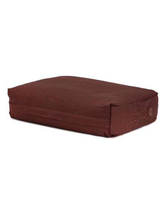 Calm Rektangulær Yoga Bolster - Dark Brown