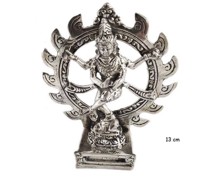 Bronze Shiva Nataraja 13 cm - Argent