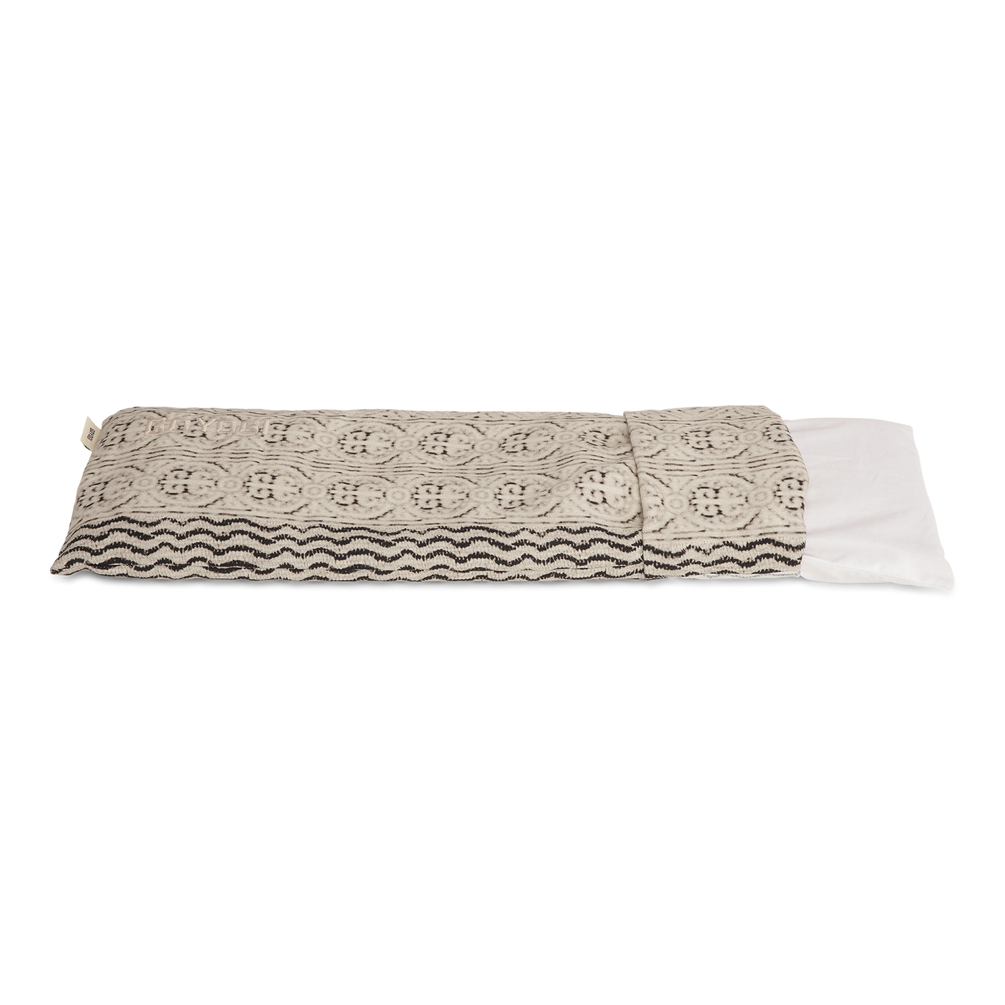 Mindful Linen Therapy Pillow - Black &amp; Beige